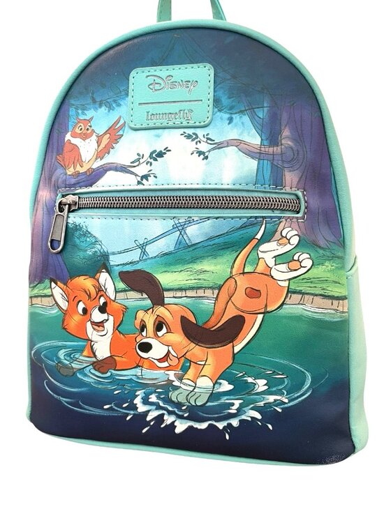Loungefly Disney Fox and the Hound Splash Mini Backpack Tod Copper New FLAW main image 7